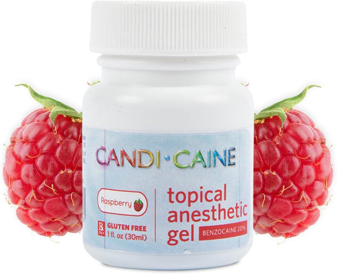Topical Anesthetic Gel Raspberry Flavor 1oz. Jar Candi Caine